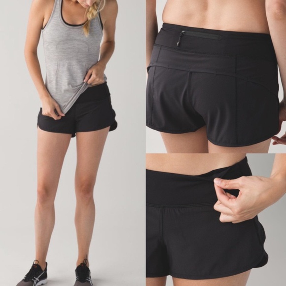 Lululemon Speed Short 4-way stretch 2.5” black